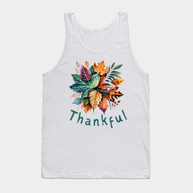 Thankful - Green Tank Top by Cedars and Eagles